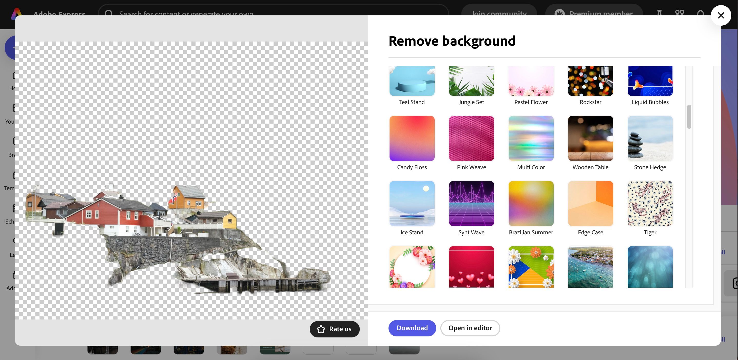عکسی که پس‌زمینه آن در Adobe Express حذف شده است