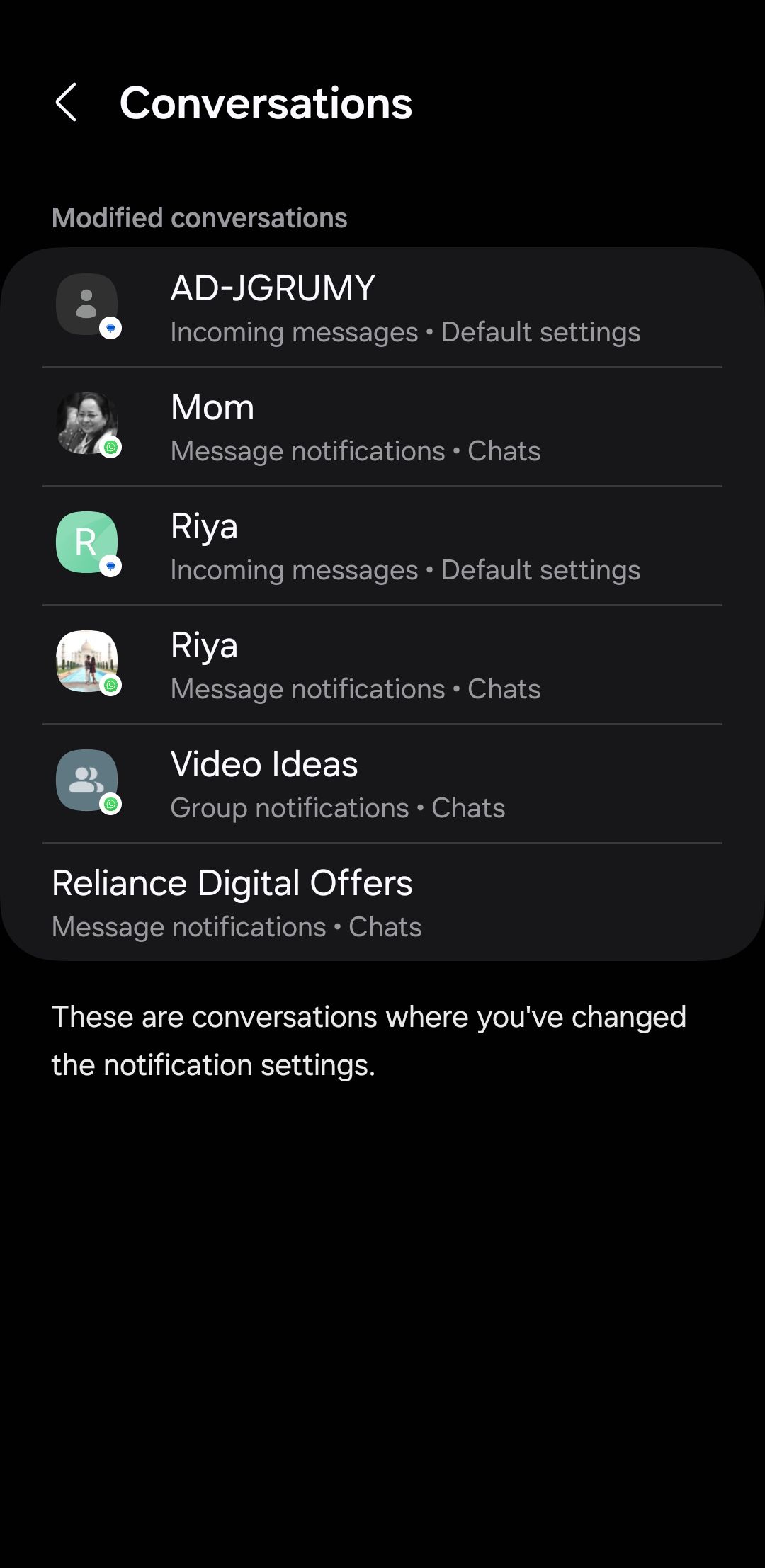 تنظیمات اولویت مکالمات در Android