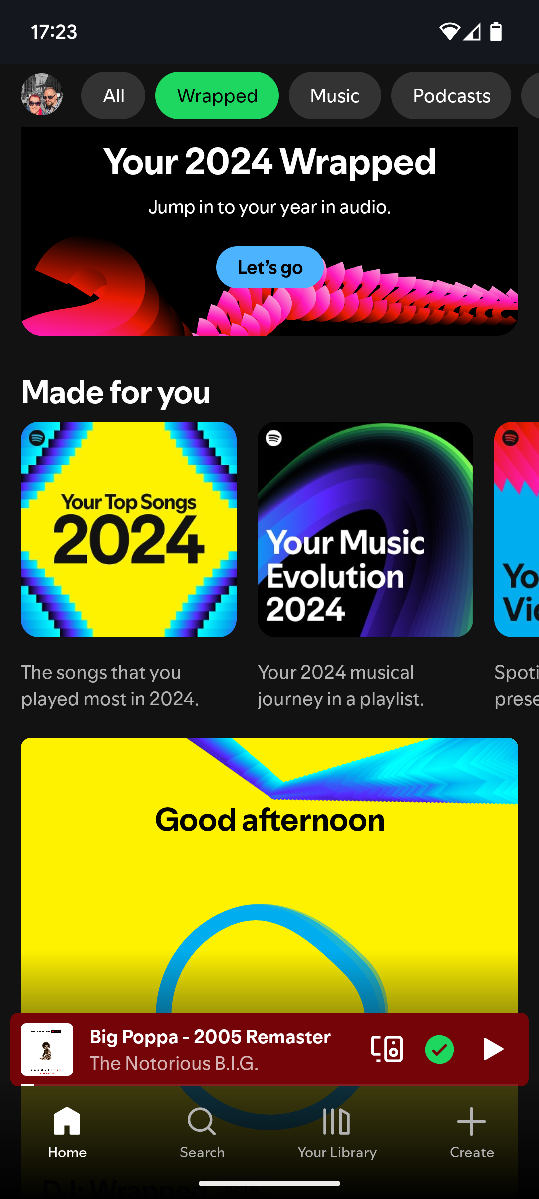 Spotify Wrapped شامل یک لیست پخش است که به تکامل موسیقی شما اختصاص داده شده است