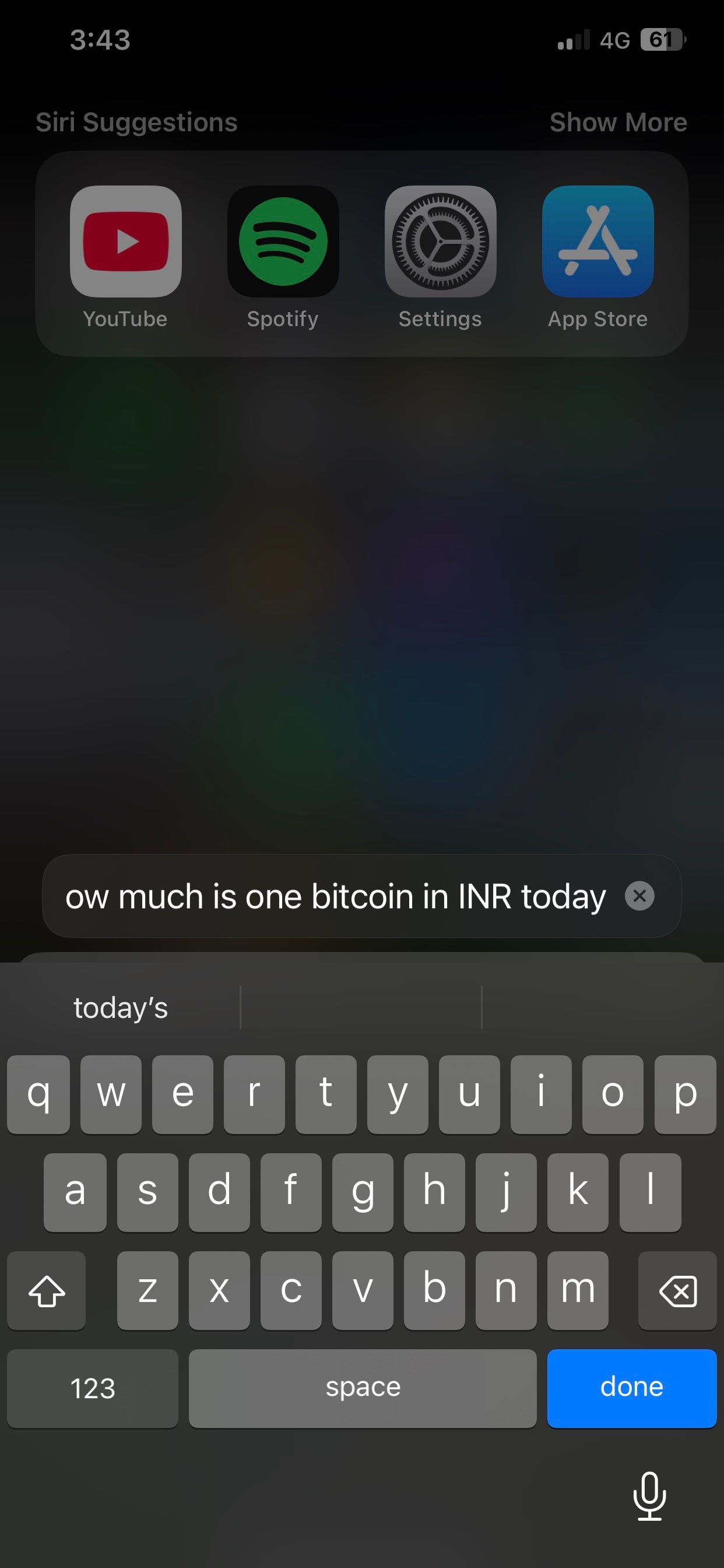 سیری را در iOS 17 با استفاده از Type to Siri جستجو کنید.