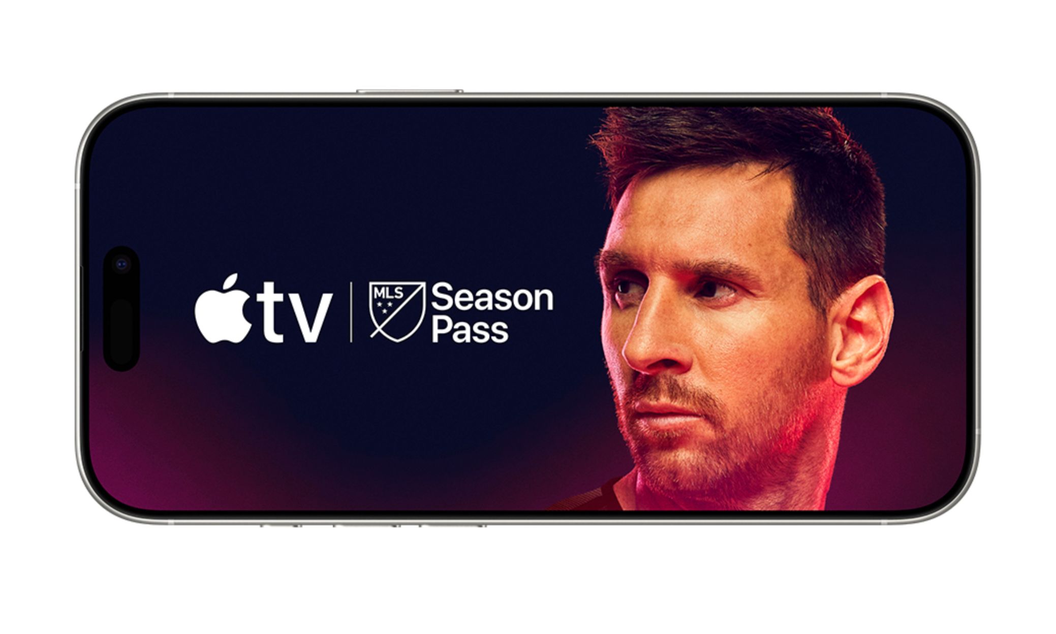 Apple TV و MLS Season Logo را بر روی آیفون عبور می دهد.