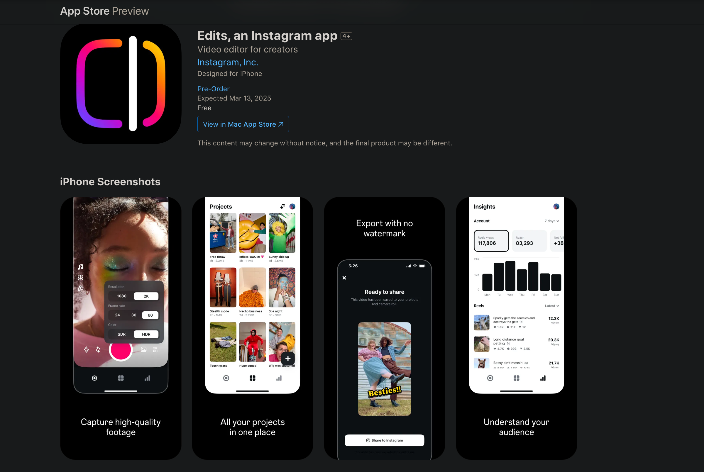 پیش نمایش فروشگاه App را ویرایش می کند