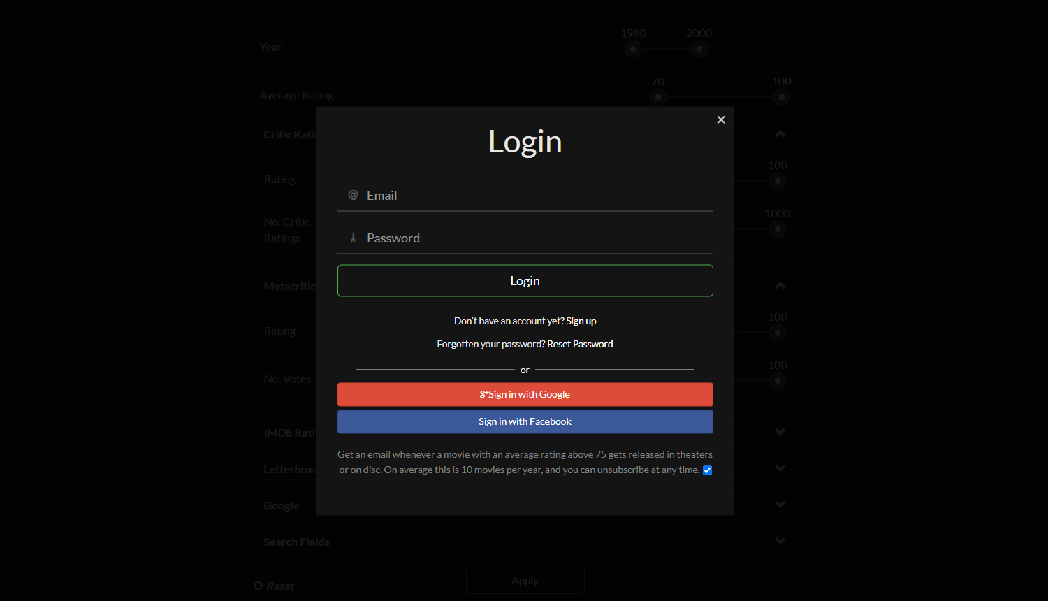 ورود به Flick Metrix اختیاری است