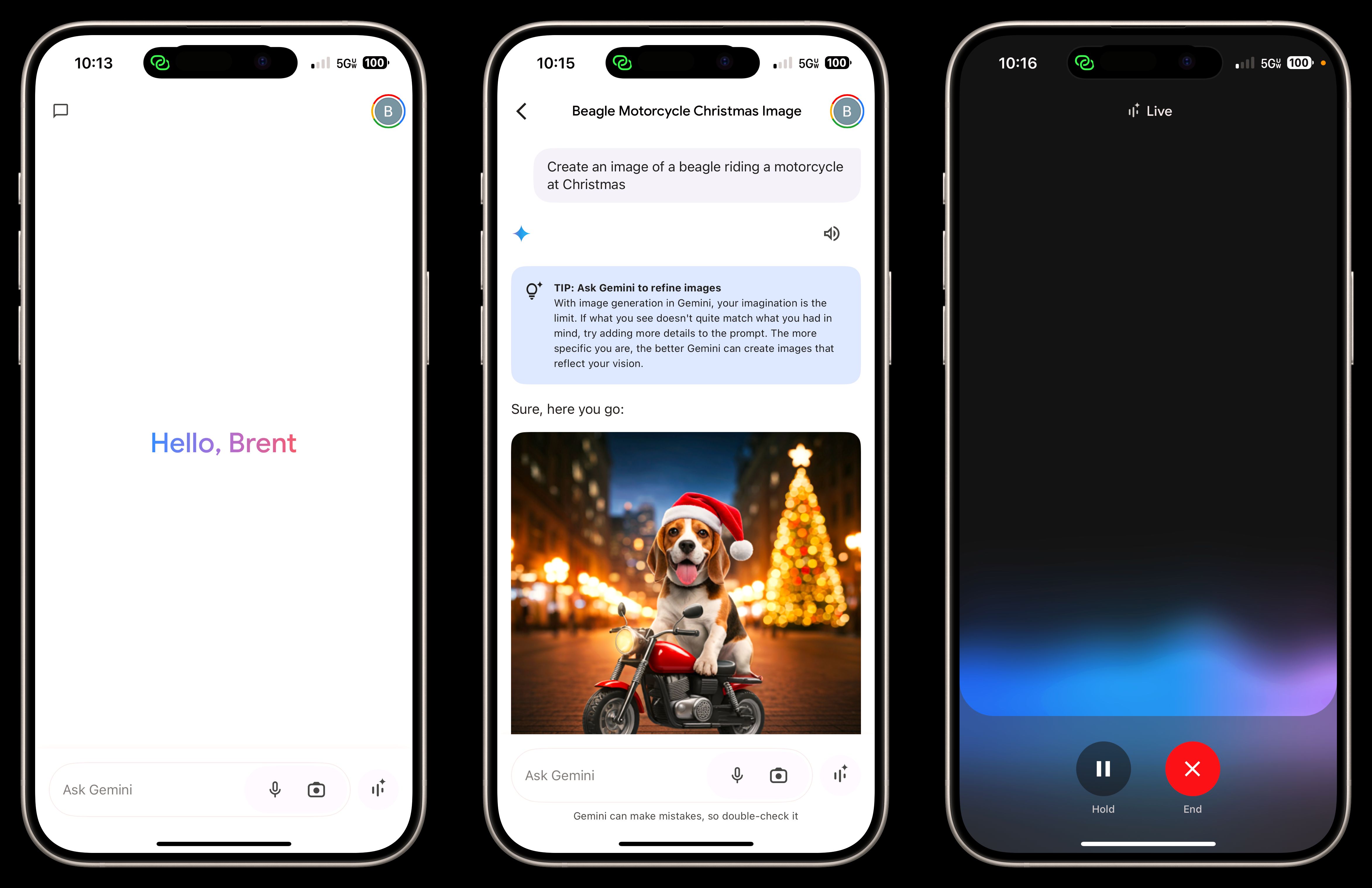 برنامه google gemini ios