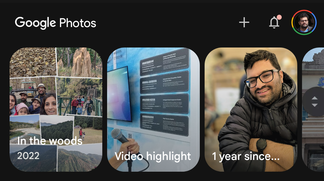 آلبوم‌های انتخاب‌شده در Google Photos