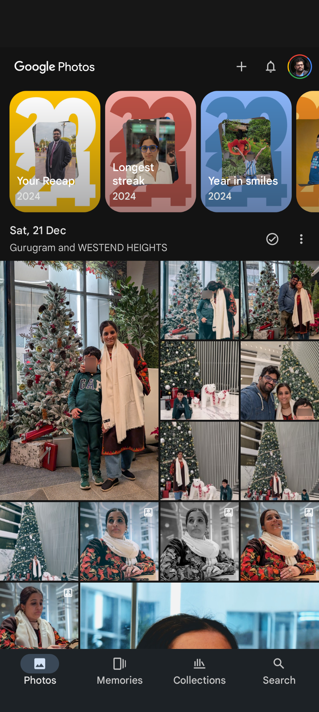صفحه اصلی برنامه Google Photos