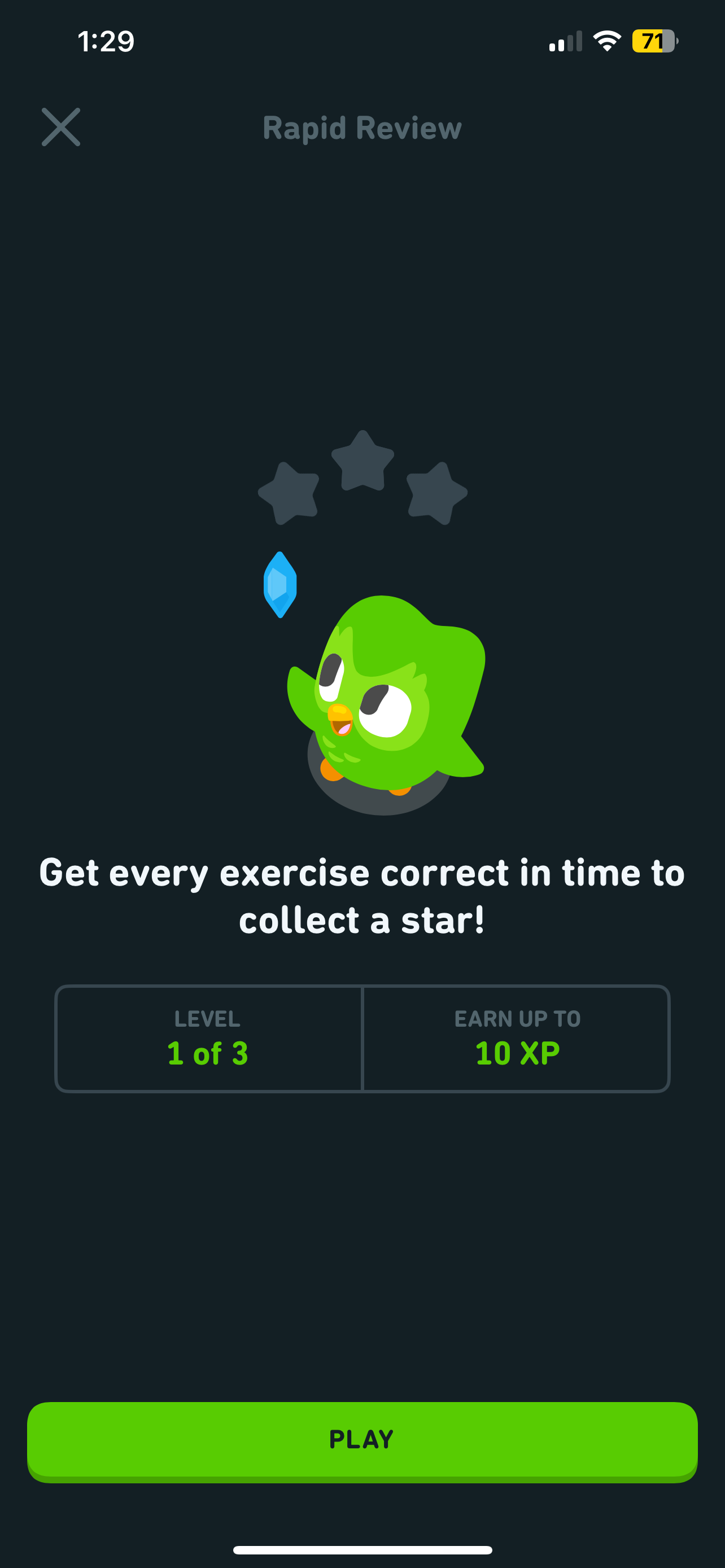 جلسه بررسی سریع Duolingo 1 از 3