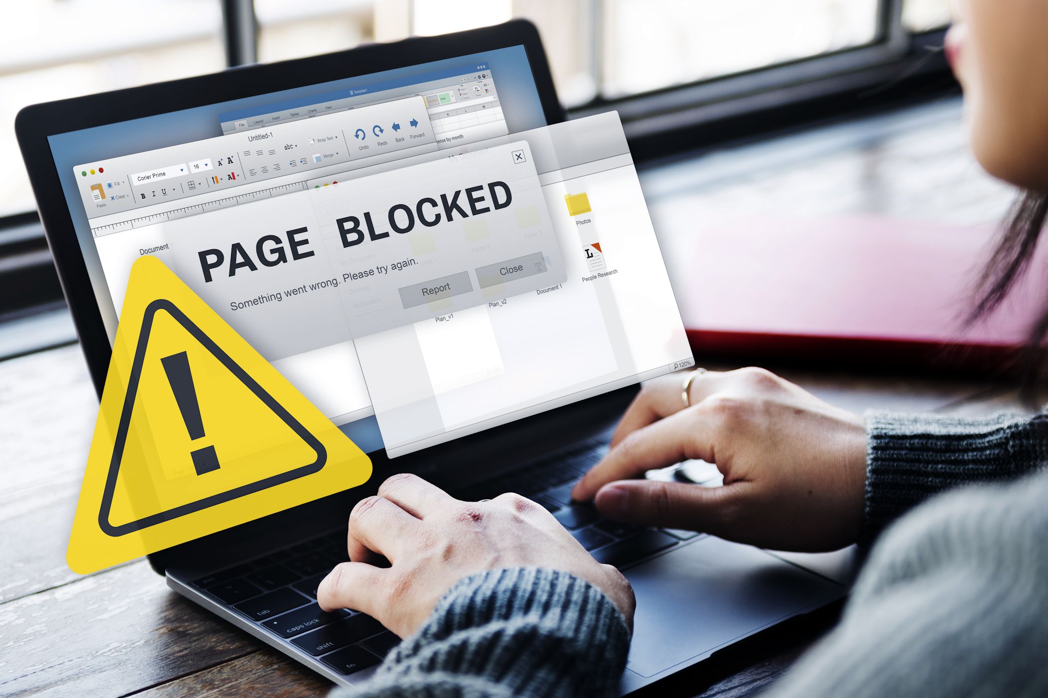 صفحه وب اینترنت vpn صفحه نمایش لپ تاپ مسدود شده است