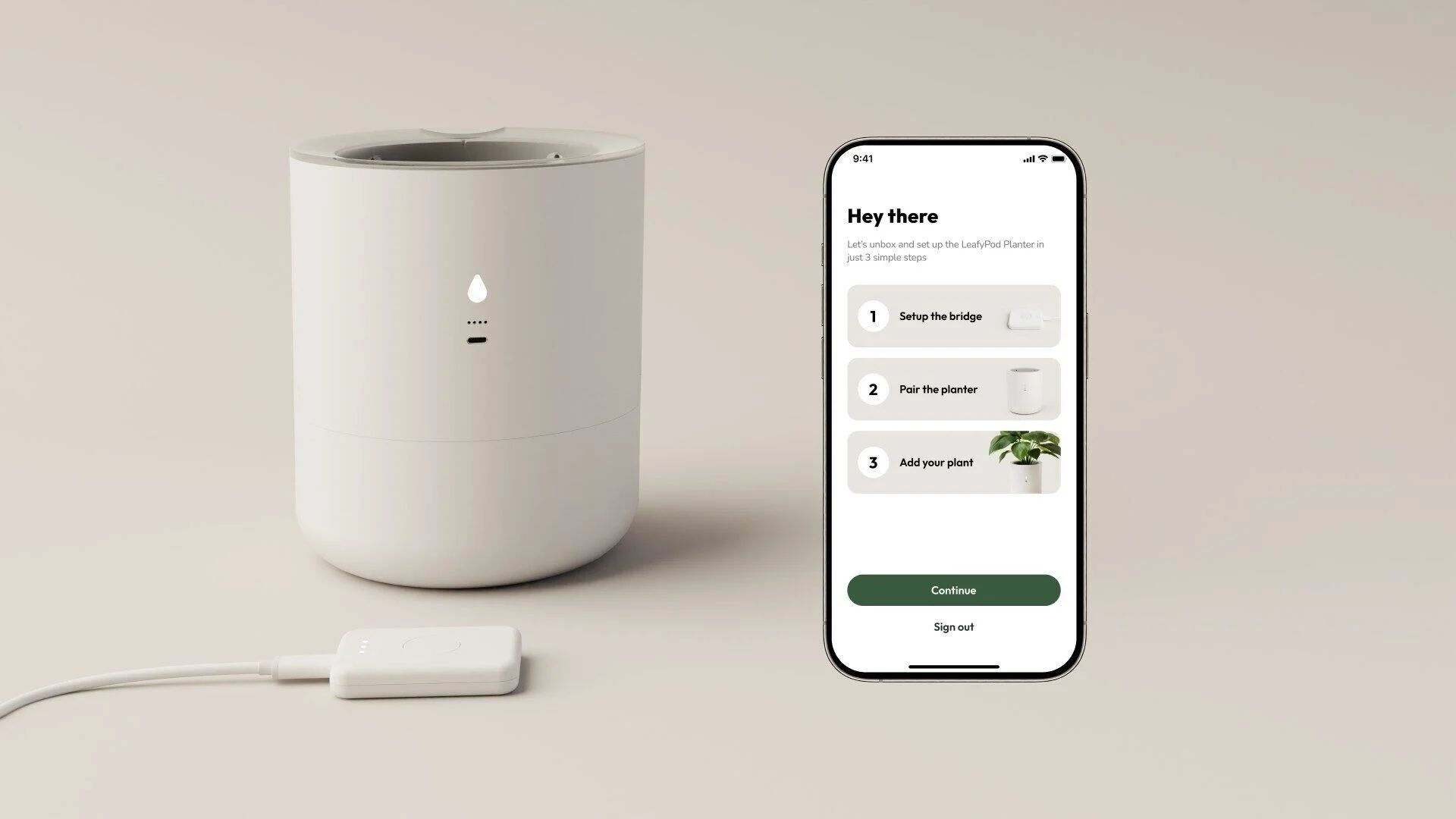 LeafyPod با برنامه.