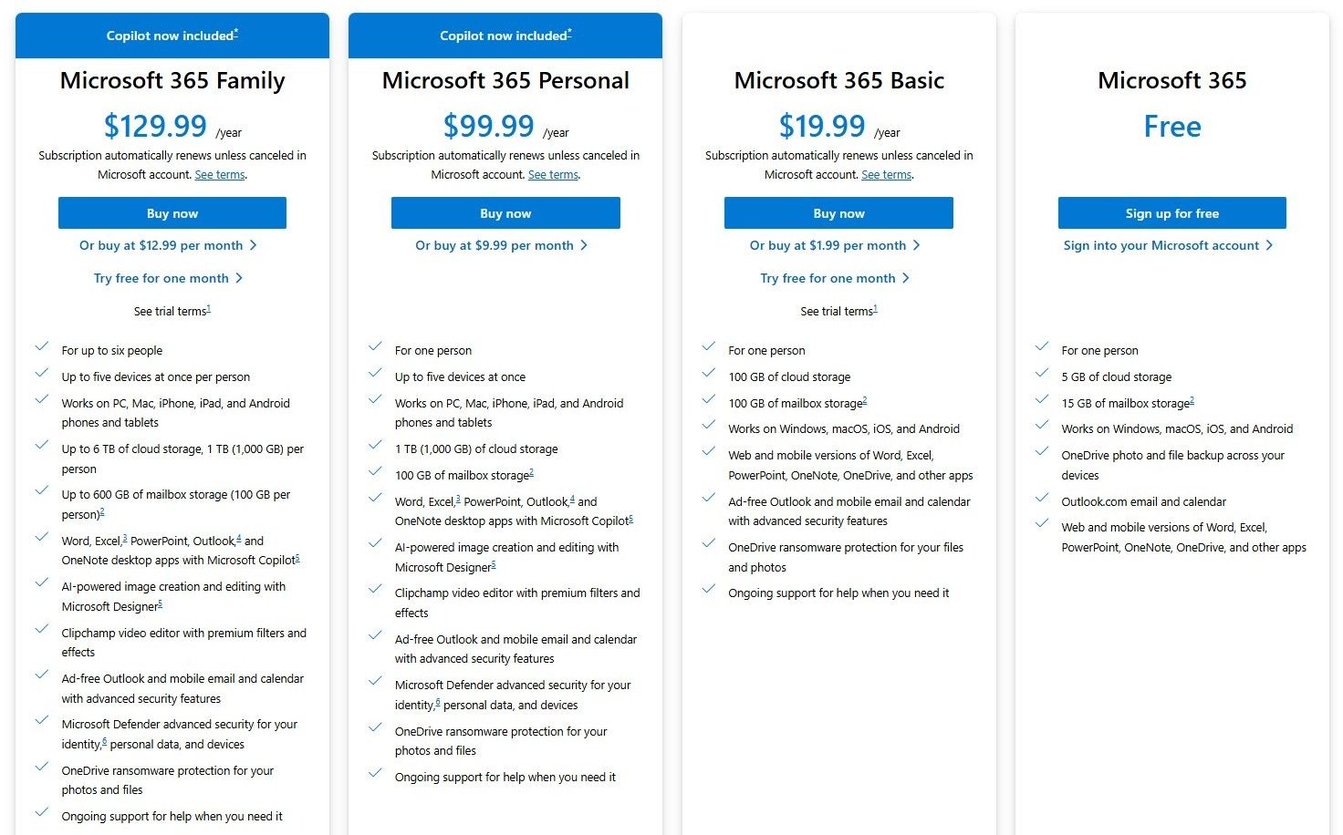 برنامه های اشتراک Microsoft 365