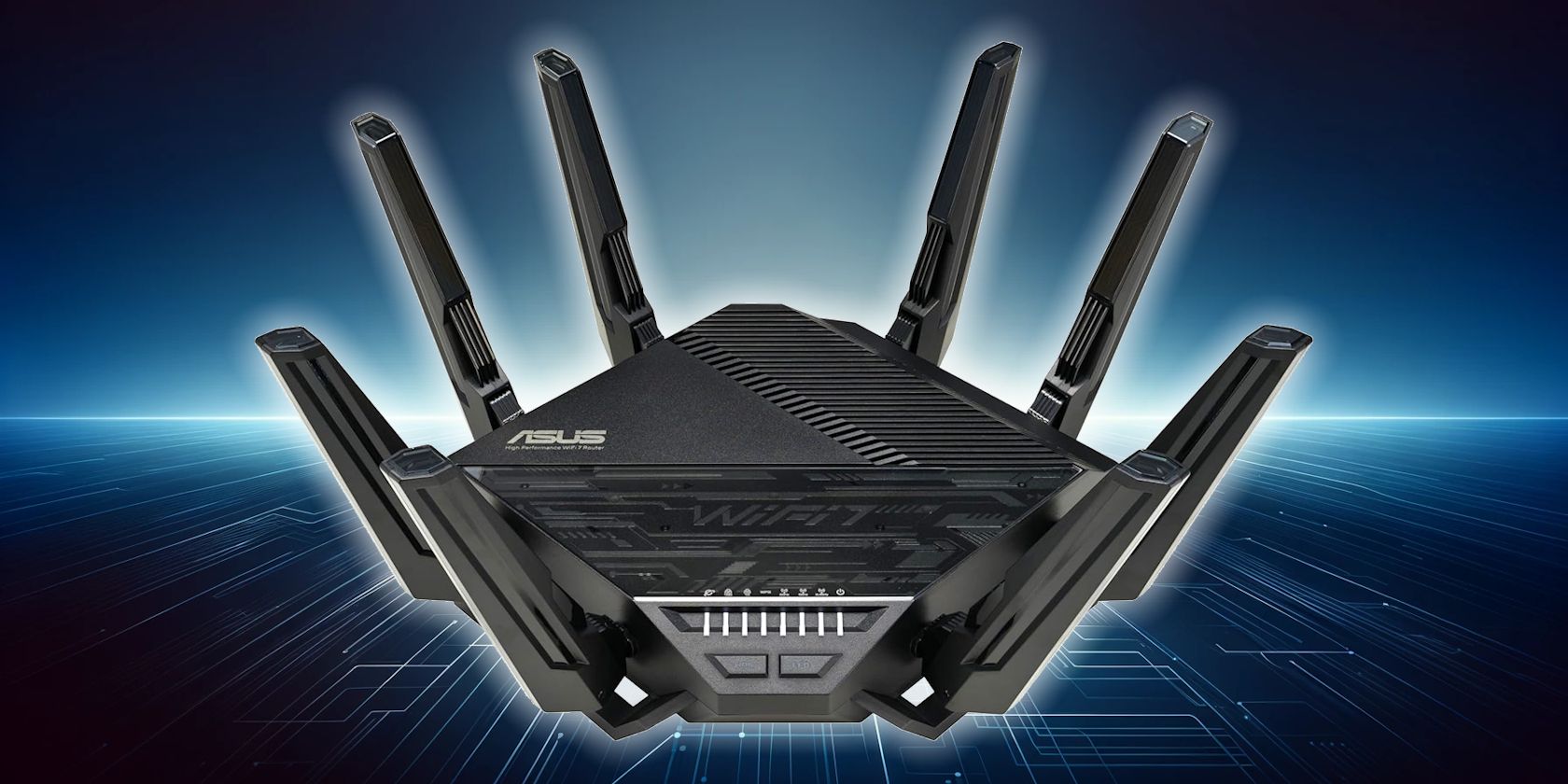 ASUS WiFi 7 روتر در زمینه فناوری آینده نگر