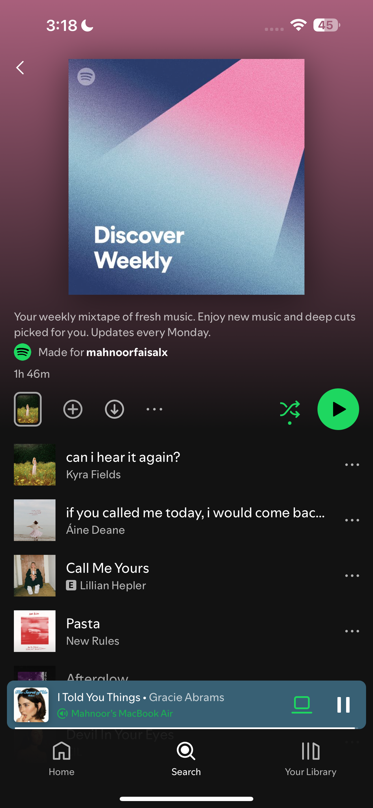 لیست پخش هفتگی Spotify را کشف کنید