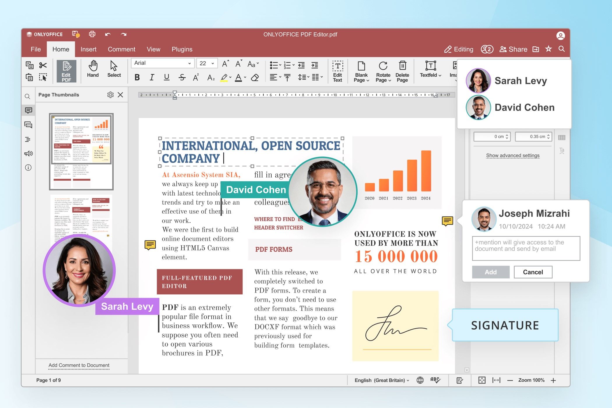 ویرایشگر PDF OnlyOffice