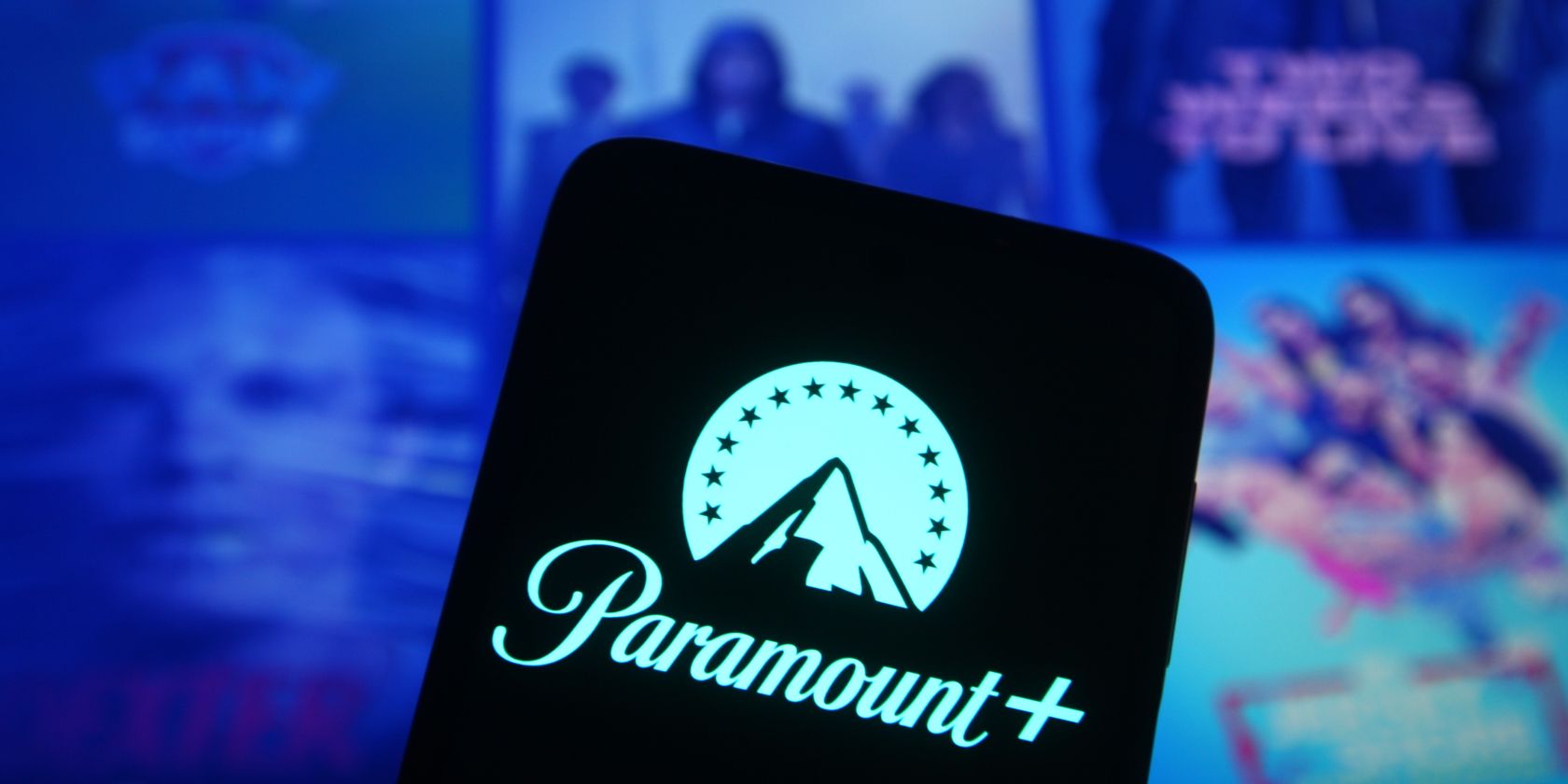 paramount+ آرم از طریق تلفن