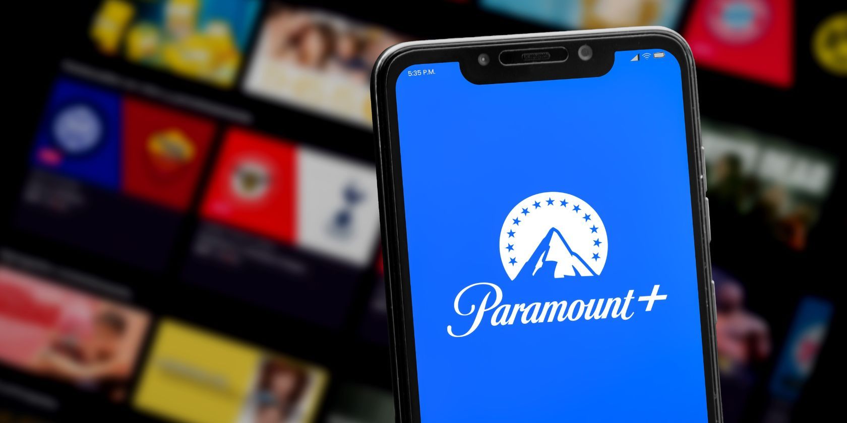 آرم Paramount Plus در تلفن هوشمند