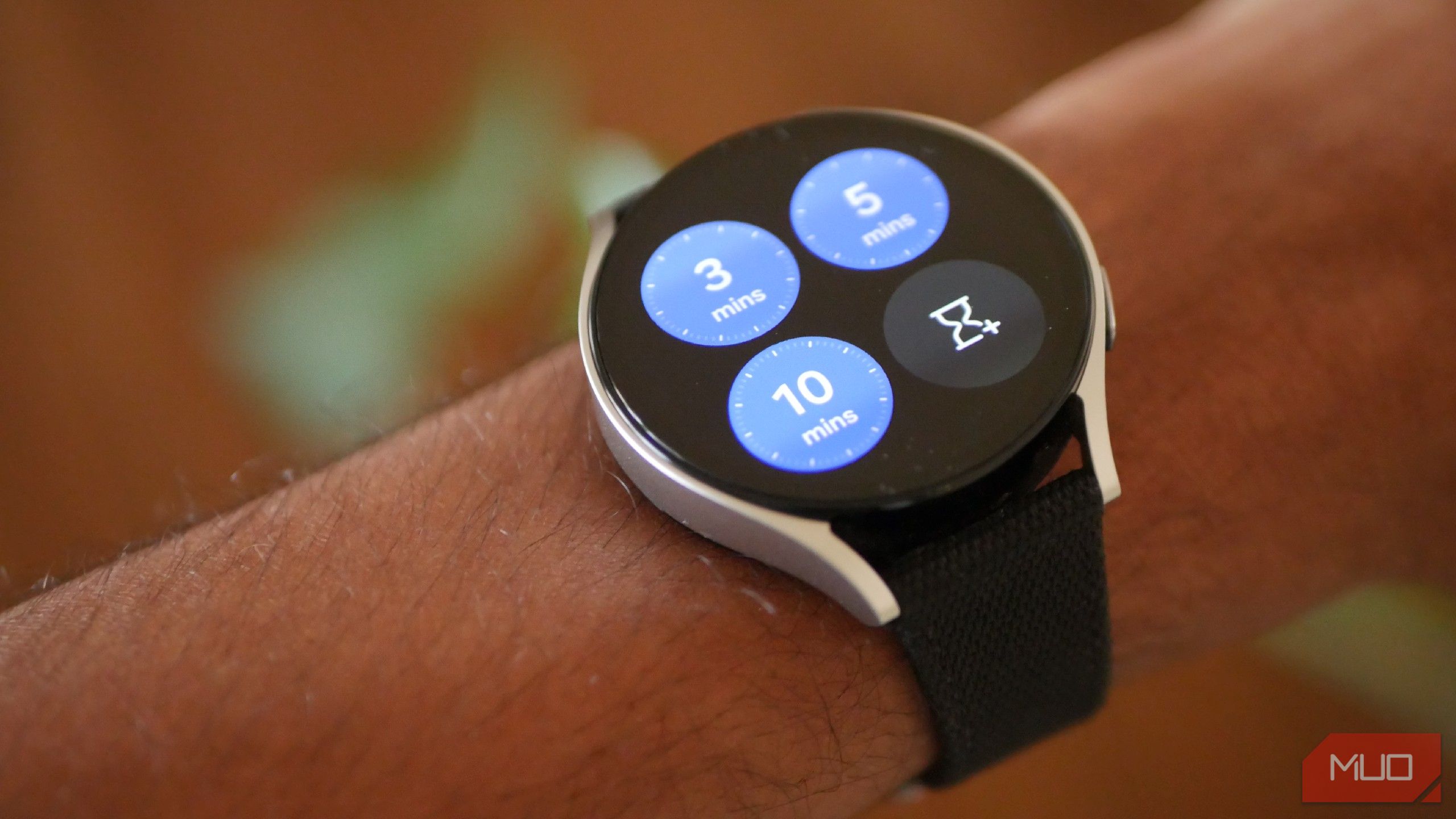 از پیش تنظیم شده در برنامه تایمر در Galaxy Watch 6.