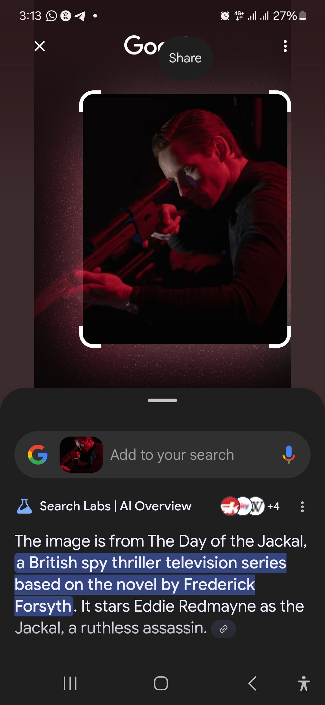 Google Circle برای جستجوی نتایج برای تصویر از روز شغال نشان می دهد