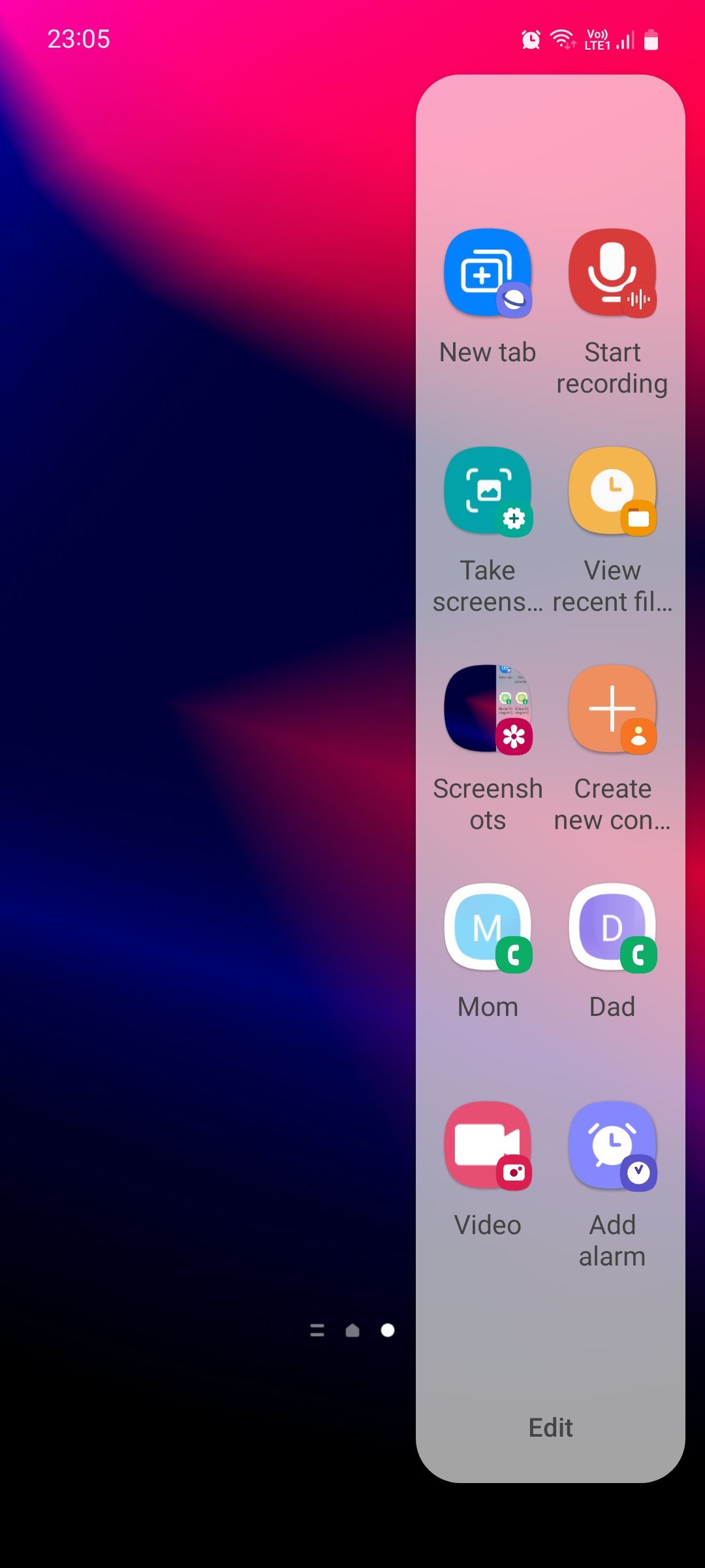 پانل Edge Tasks Tasks Samsung میانبر اضافه می کند