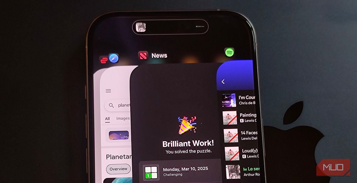 تعویض برنامه در iPhone 16 Pro