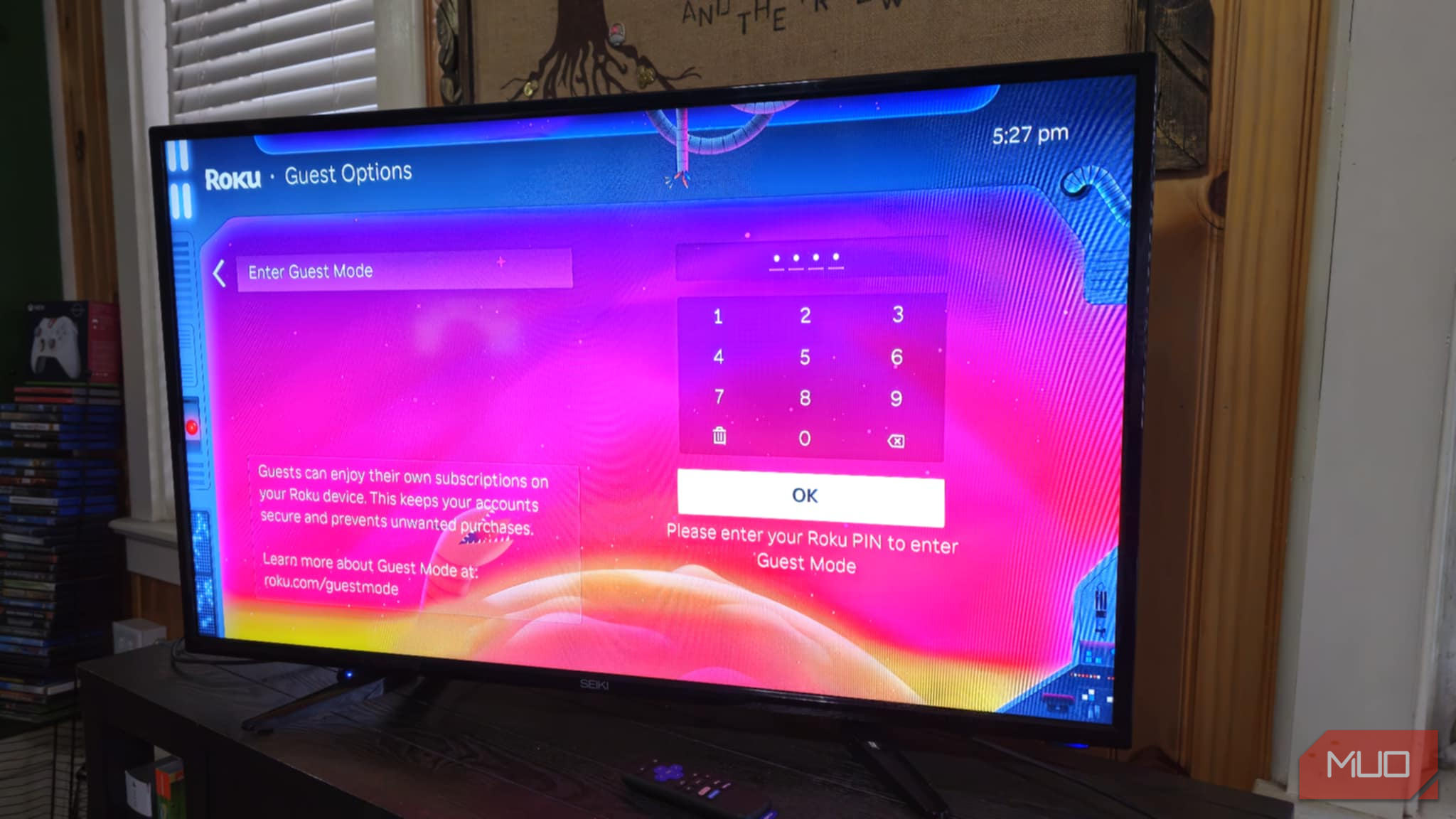 فعال کردن حالت مهمان در دستگاه پخش Roku Express 4K