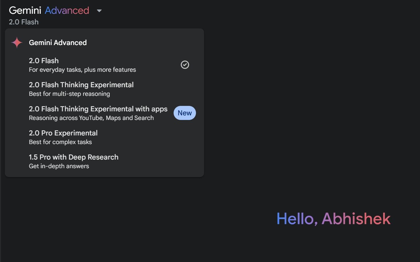 مدل های AI در Google Gemini