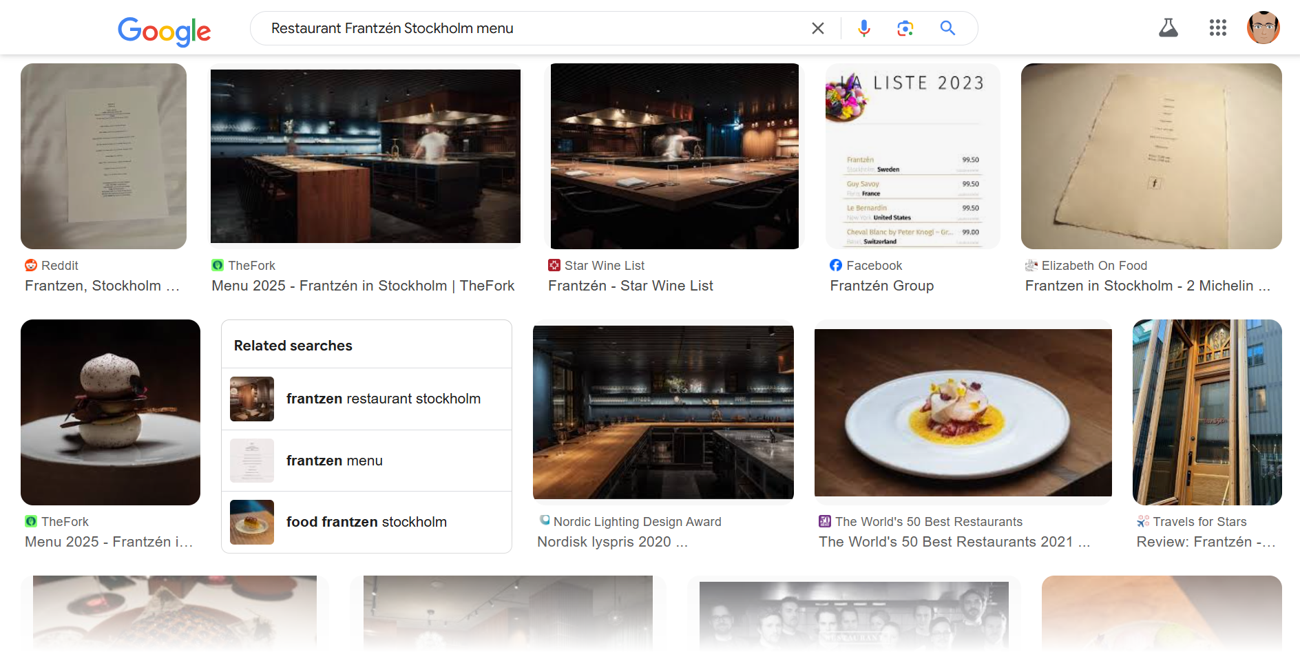 تصاویر Google برای جستجوی گزینه های غذایی