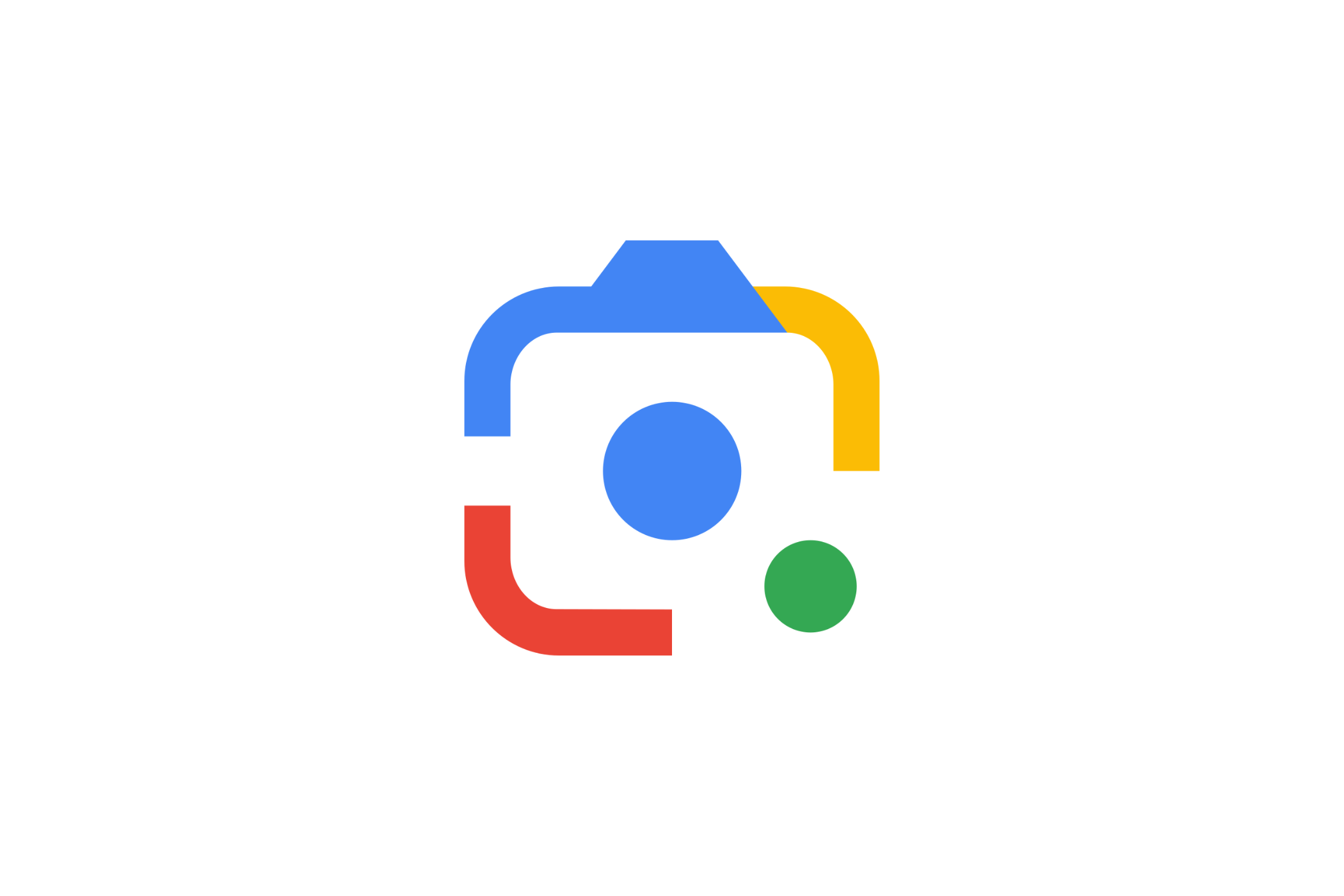 آرم لنز Google با پس زمینه سفید.