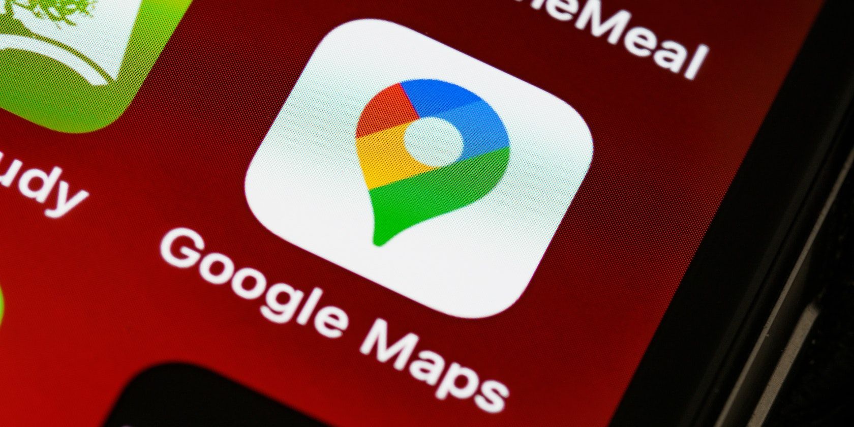 نماد برنامه Google Maps در صفحه تلفن