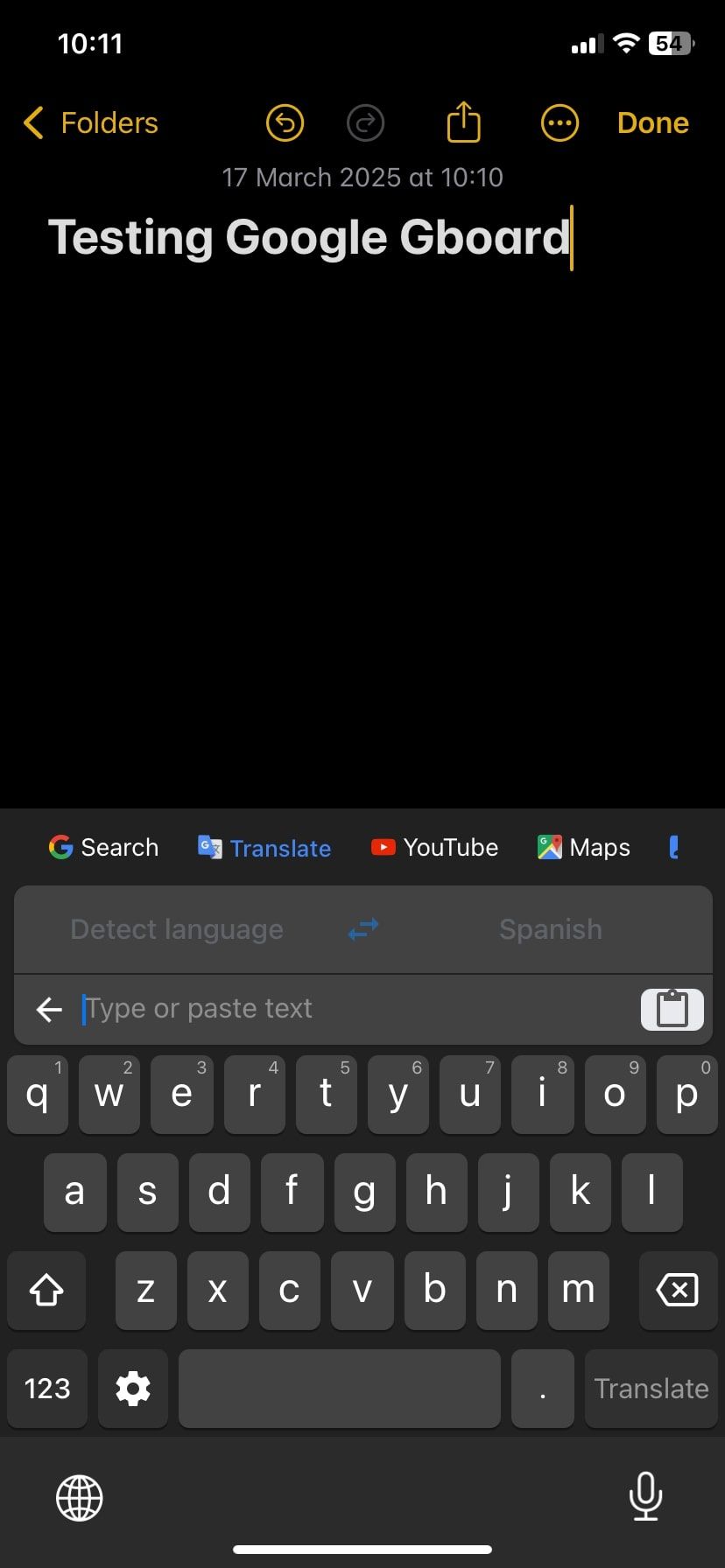 Google Translate Extension در Gboard