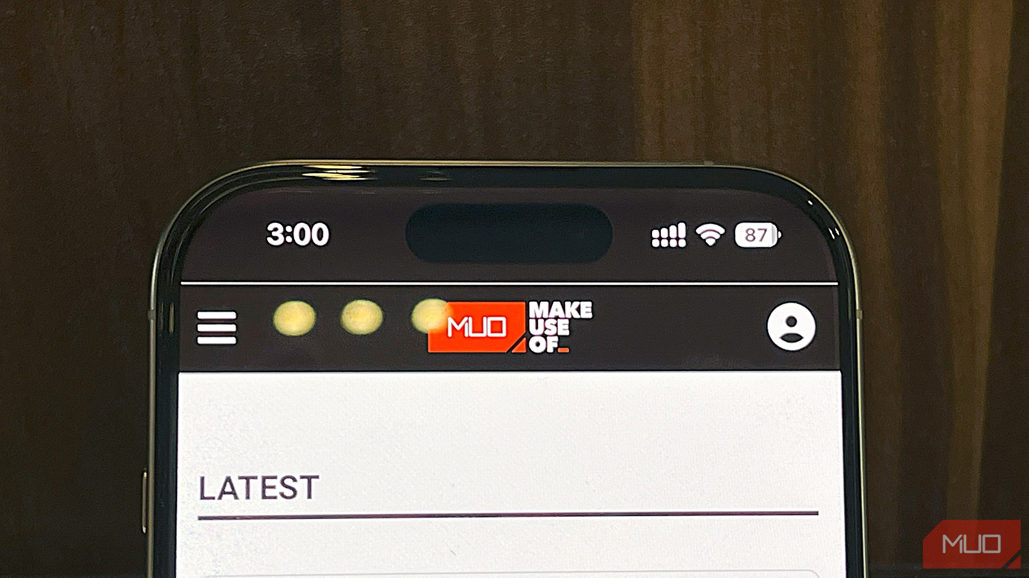 iPhone 16 Pro Running Safari