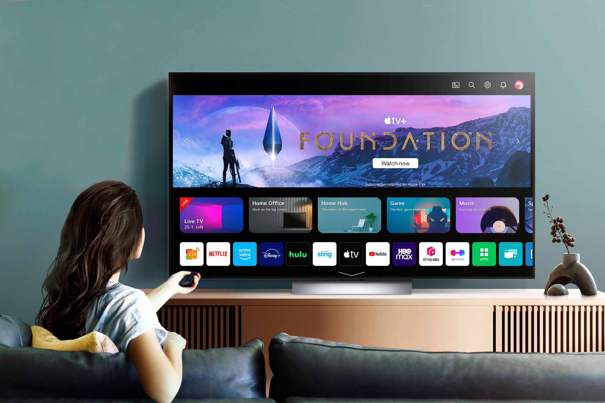 تلویزیون هوشمند LG با نشان دادن Webos