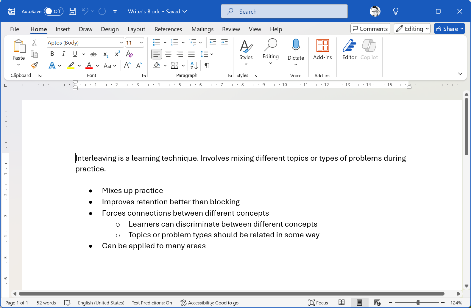 نقاط گلوله Microsoft Word