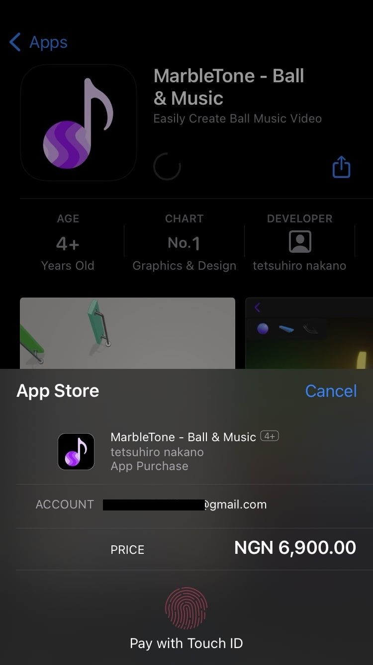 صفحه تأیید پرداخت در فروشگاه App