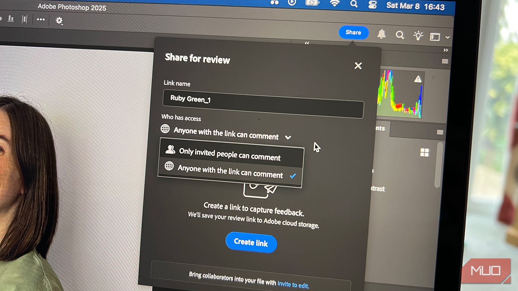 Photoshop به اشتراک گذاری برای ویژگی بررسی