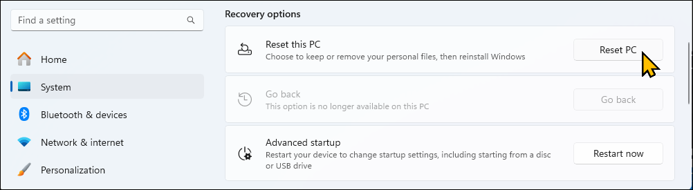این گزینه PC را در برنامه تنظیمات در ویندوز 11 تنظیم کنید