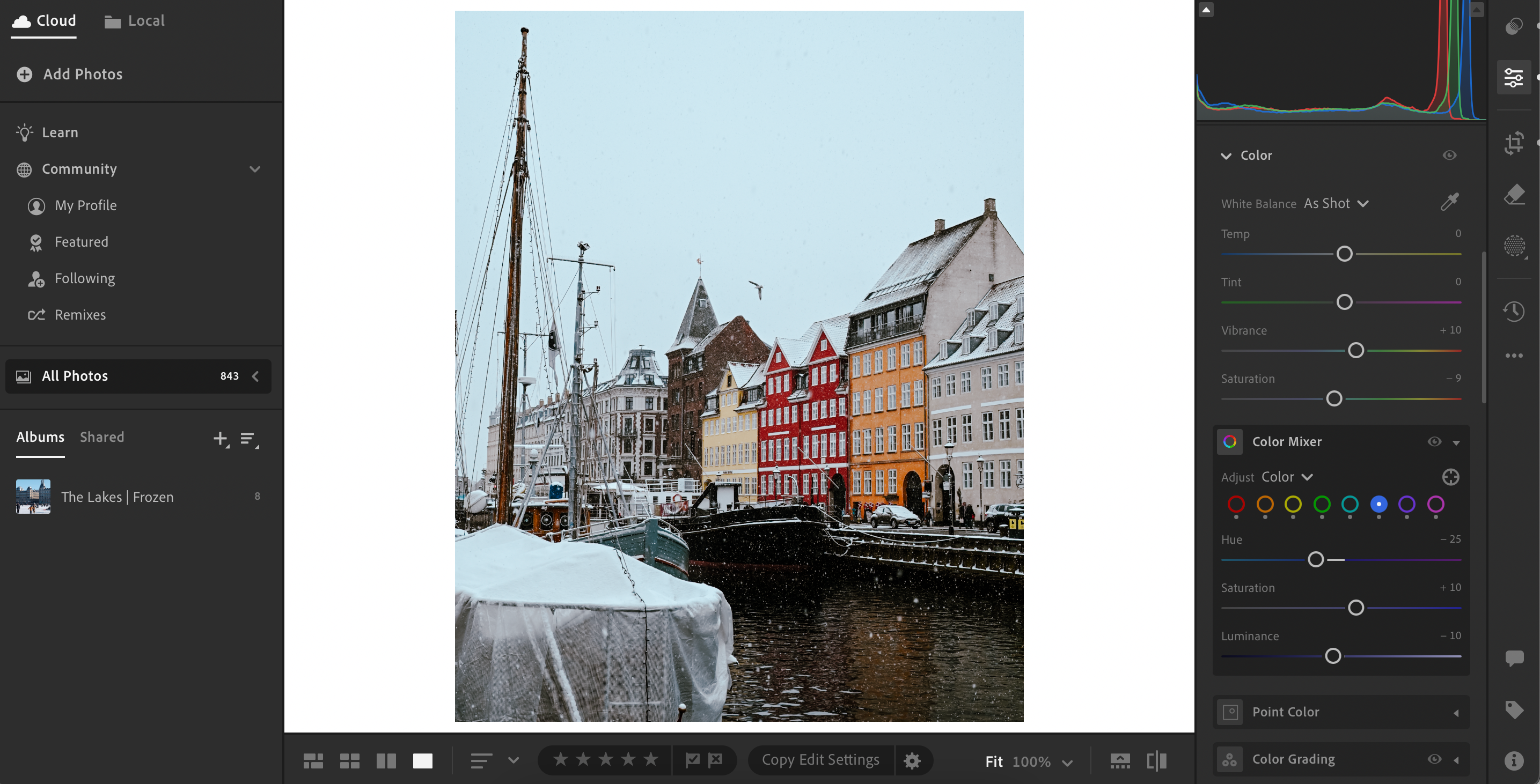 ویرایش پرونده JPEG در Adobe Lightroom
