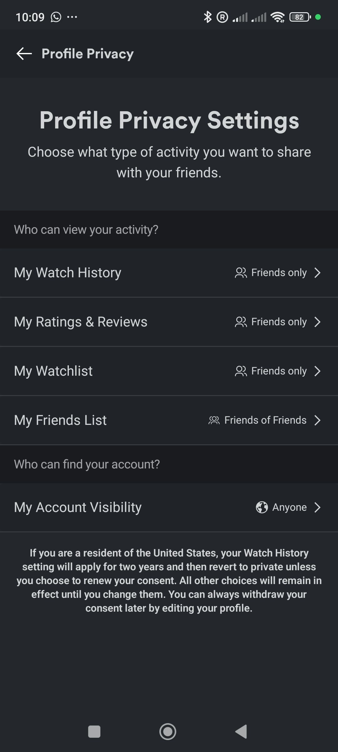 تصویر تنظیمات رسانه Android Plex