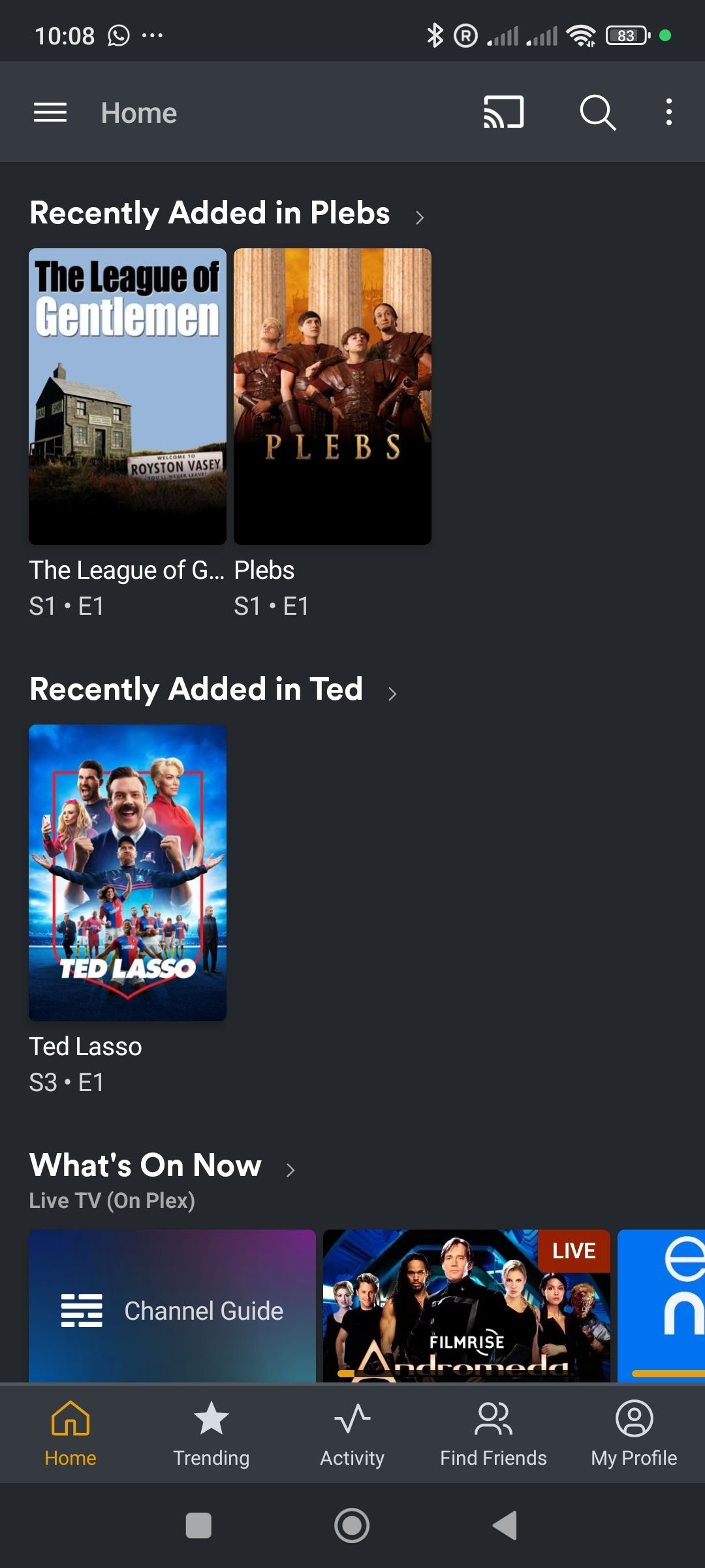 تصویر رسانه Plex در Android