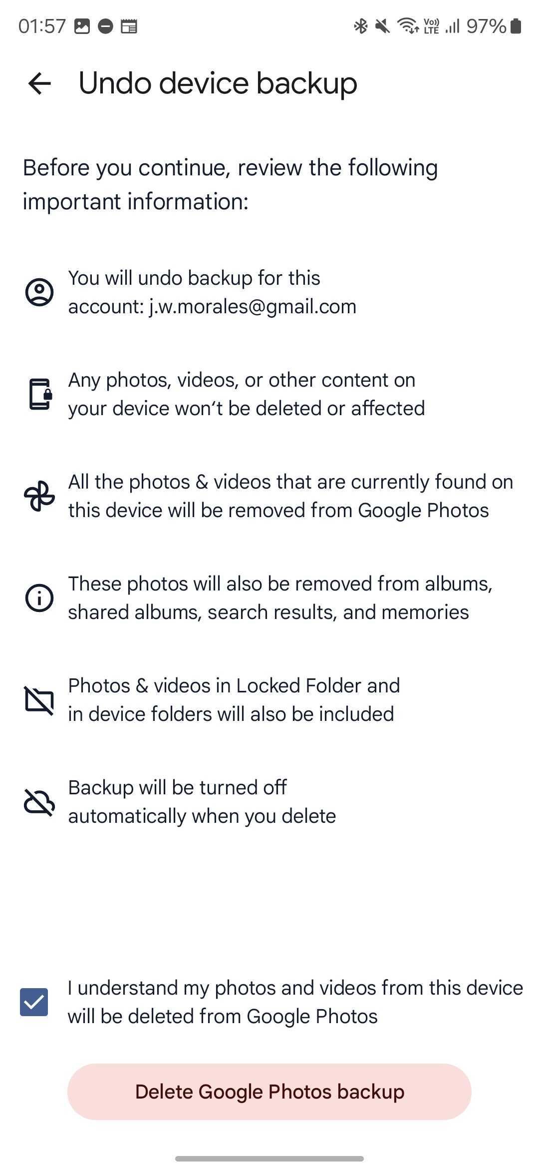 عکس عکس Google Photos undo harpup هشدار دهنده