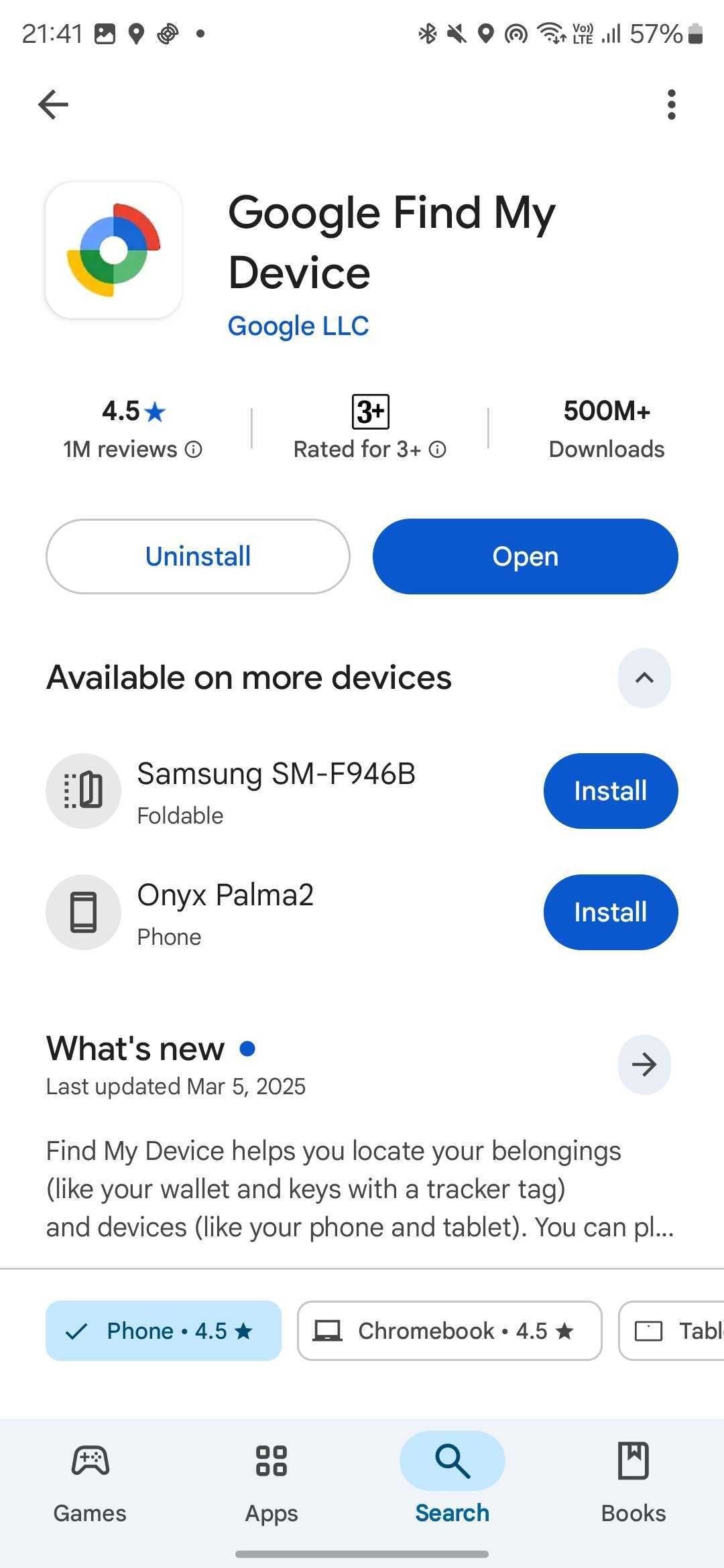بارگیری و نصب Google دستگاه من را از فروشگاه Google Play پیدا کنید