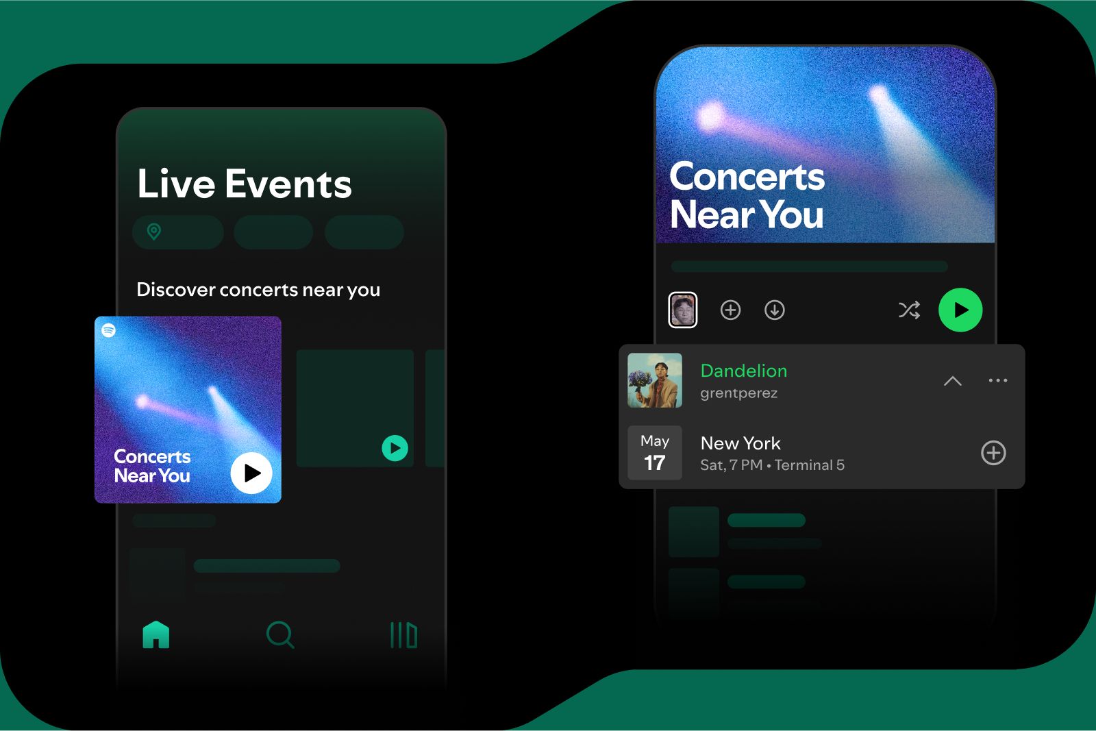 کنسرت های Spotify در نزدیکی شما.