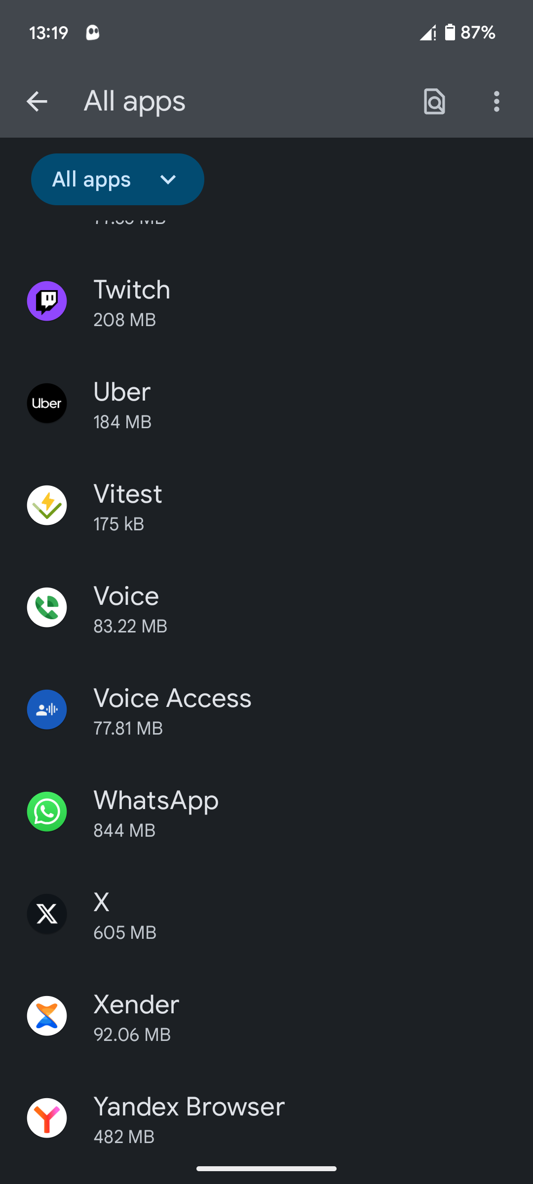 مشاهده تمام برنامه های نصب شده در Android