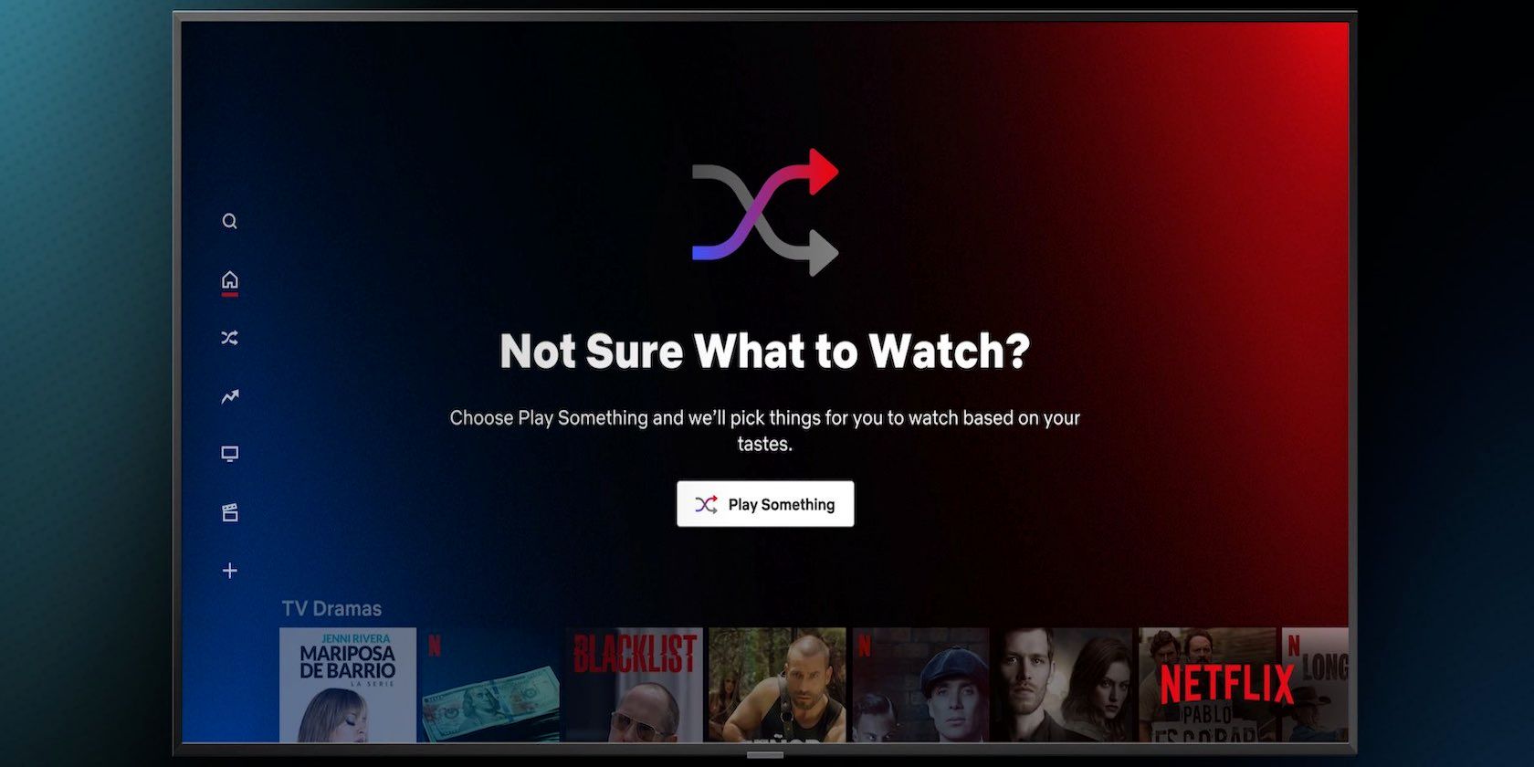 دکمه چیزی را در Netflix پخش کنید