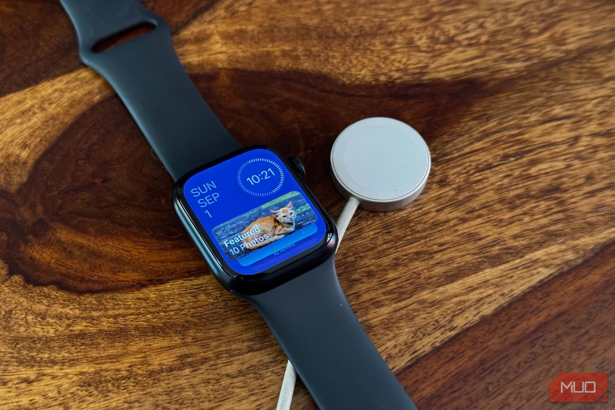 نمای ویجت Apple Watch با شارژ کردن