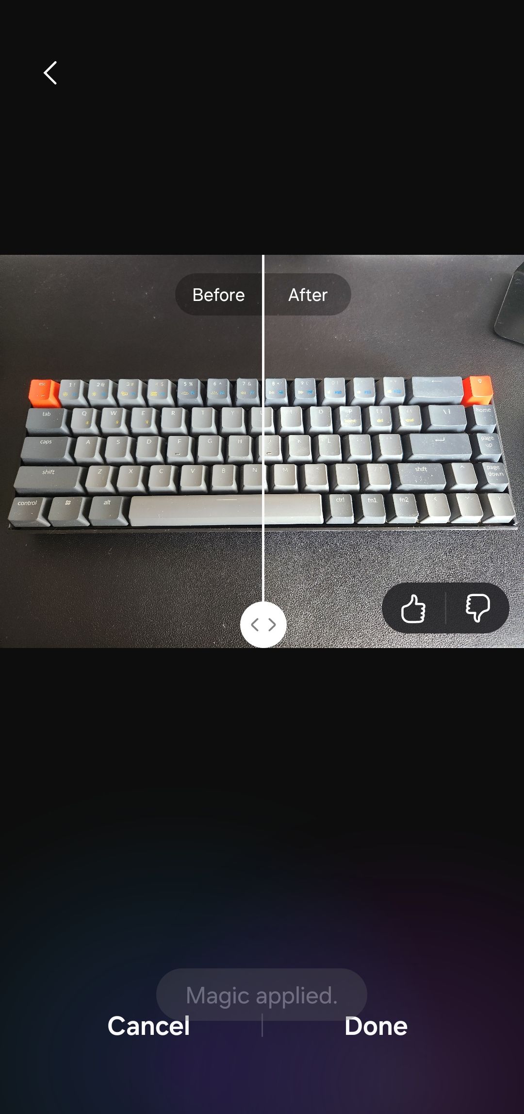 ویرایش عکس در Galaxy Enhance X در تلفن کهکشان