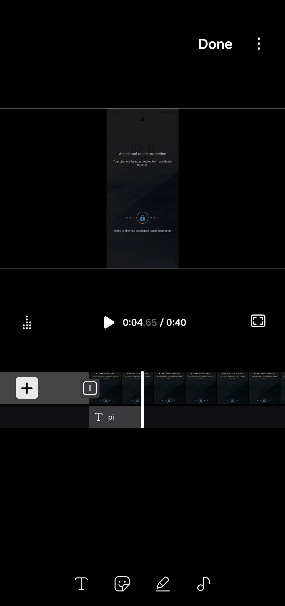 ویرایش فیلم در برنامه استودیوی سامسونگ در تلفن کهکشان