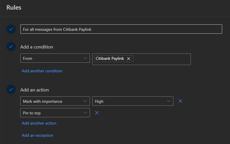 قانون برای پرچم گذاری ایمیل ها را در Outlook تنظیم کنید