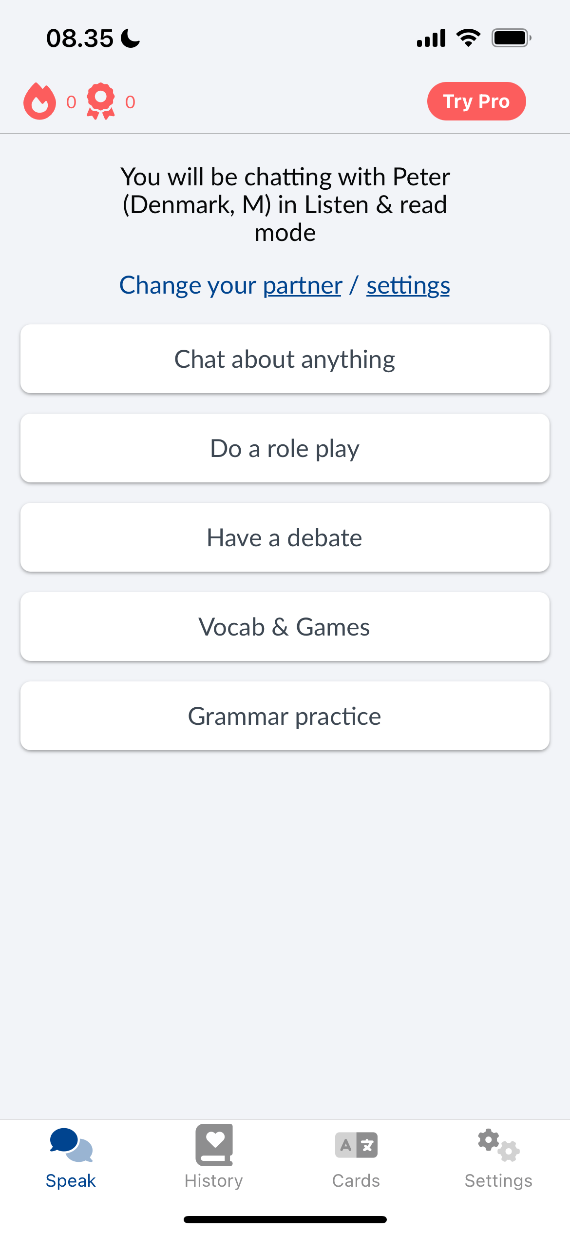 برنامه iOS Languatalk