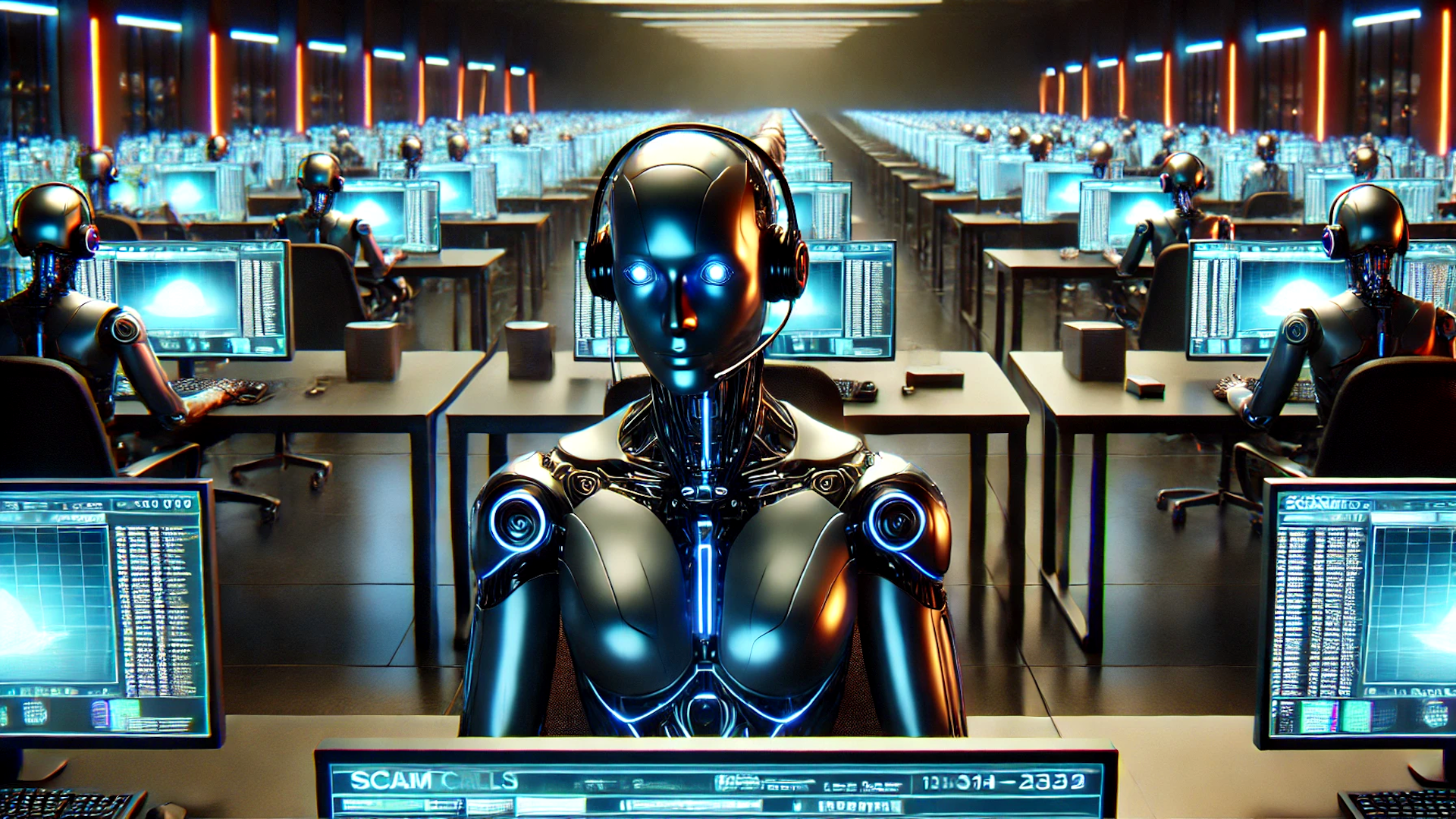 Robot Miding Robo در مرکز تماس غول پیکر