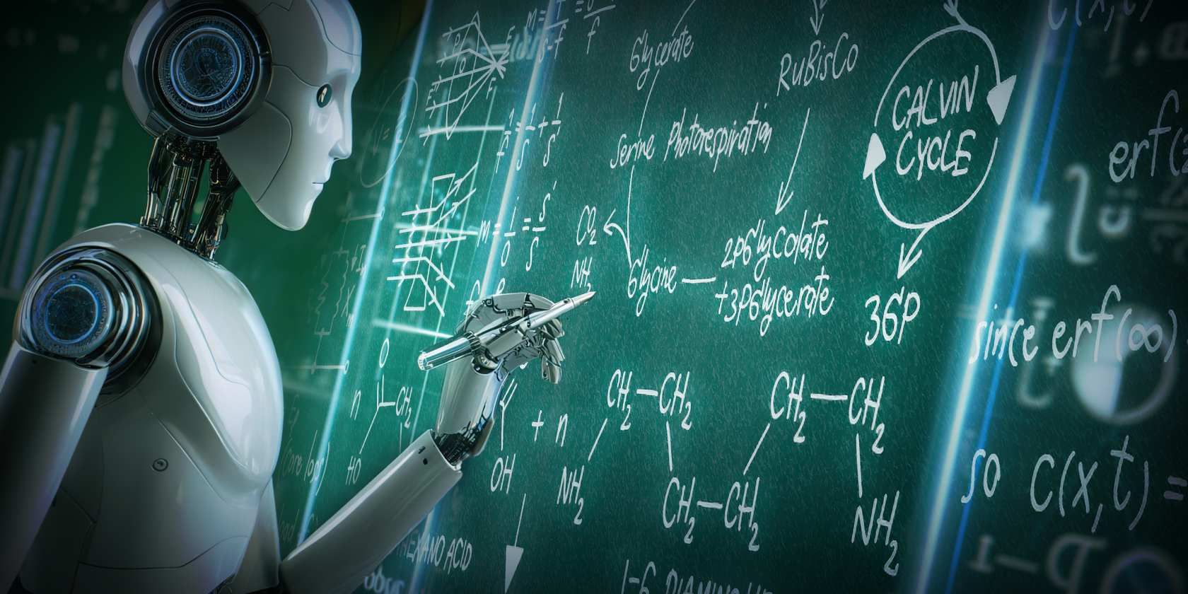مشکلات ریاضی حل ربات در صفحه سبز